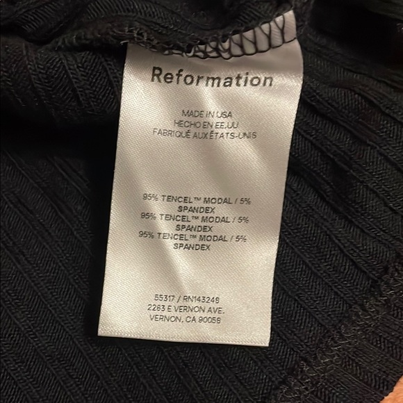 Reformation Black Button-Down Shirt - Picture 4 of 4